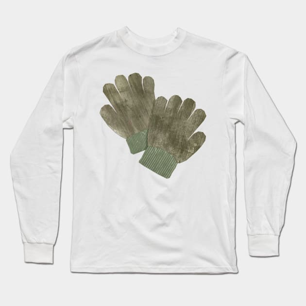 Gloves Long Sleeve T-Shirt by Babban Gaelg